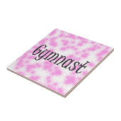 体操選手 ピンクと白 タイル (側面)