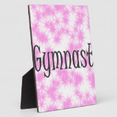 体操選手 ピンクと白 フォトプラーク (側面)