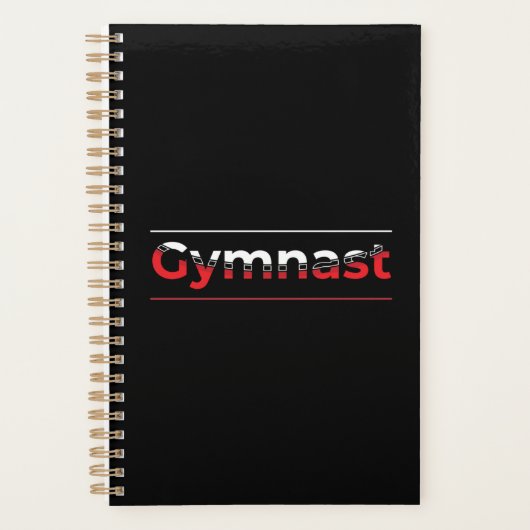 体操選手 – ミニマルモダンリスト体操ワード プランナー手帳 (正面)