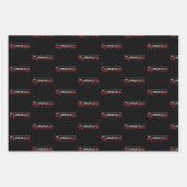 体操選手 – ミニマルモダンリスト体操ワード ラッピングペーパーシート (正面)