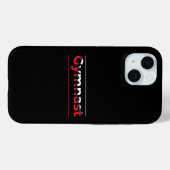 体操選手 - モダンなミニマリスト体操のワード Case-Mate iPhoneケース (裏面 (横))