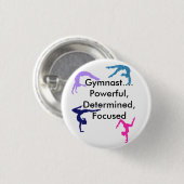 体操選手…強力で確実で集中 缶バッジ (正面&裏面)