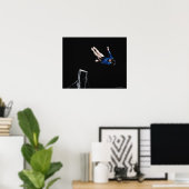 体操選手(16-17)でこぼこのバーを取り除く ポスター (ホームオフィス)