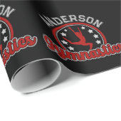 体操選手 ADD NAME 体操選手 跳馬 床 選手 ラッピングペーパー (ロールコーナー)