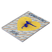 体操金ゴールドハート ノートブック (左側)