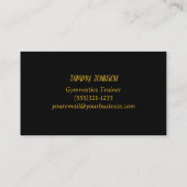 体操金ゴールド輝 名刺 (裏面)