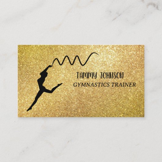 体操金ゴールド輝 名刺 (正面)