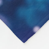 体操銀河系パープルターコイズ パーソナライズされた フリースブランケット (角)