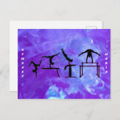 体操銀河系体操はがき ポストカード (正面/裏面)