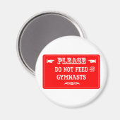 体操食べ物を与えを止め マグネット (正面/裏面)