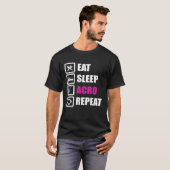 体操食べ用のスリープアクロリピート Tシャツ (正面フル)