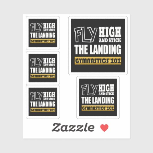 体操101フライ高 – バー体操選手 シール (シート)