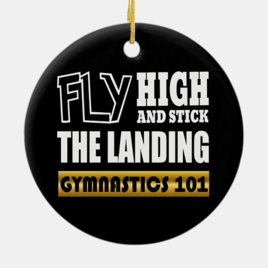 体操101フライ高 – バー体操選手 セラミックオーナメント (裏面)