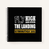 体操101フライ高 – バー体操選手 ノートブック (正面)