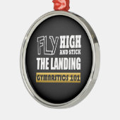 体操101フライ高 – バー体操選手 メタルオーナメント (左)