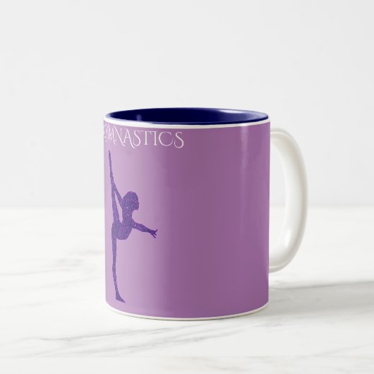 体操2トンのコーヒーマグ。 ツートーンマグカップ (正面右)