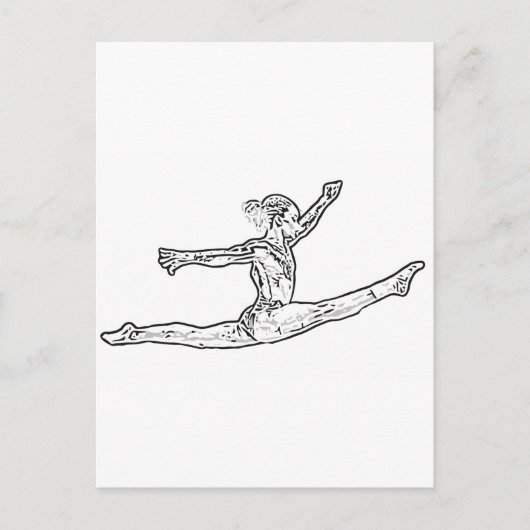 体操2 ポストカード (正面)