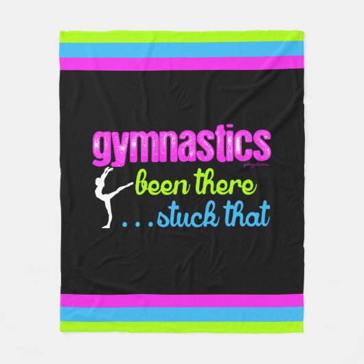 体操-そこにそれ付けられて…. フリースブランケット (正面)