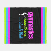 体操-そこにそれ付けられて…. フリースブランケット (正面(横))