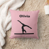 "体操"のパーソナライズな枕 クッション (ブランケット)