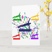 体操 カード (黄色い花)