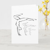 体操 カード (黄色い花)