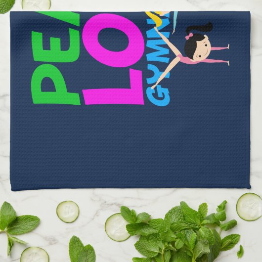 体操 キッチンタオル (折り畳み)