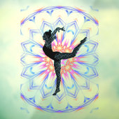 体操/ダンス抽象芸術窓貼り ウィンドウサイン (シート3)