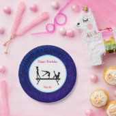 体操「ハッピーバースデー」スパーク王室のル ペーパープレート (パーティー)