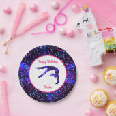 体操「ハッピーバースデー」ハンドスプリングハート ペーパープレート (パーティー)