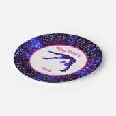 体操「ハッピーバースデー」ハンドスプリングハート ペーパープレート (アングル)