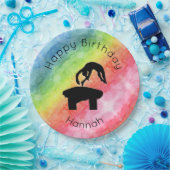 体操「ハッピーバースデー」パーティー紙プレート ペーパープレート (パーティー)