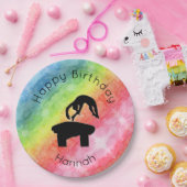 体操「ハッピーバースデー」パーティー紙プレート ペーパープレート (パーティー)