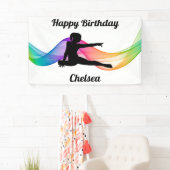 体操「ハッピーバースデー」旋回バカラフルナー 横断幕 (インサイチュ)