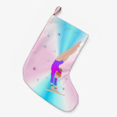 体操 – フライガールクリスマスストッキング スモールクリスマスストッキング (正面 (吊り時))