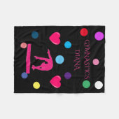 「体操」フリースブランケットと名前をカスタムする。 フリースブランケット (正面(横))