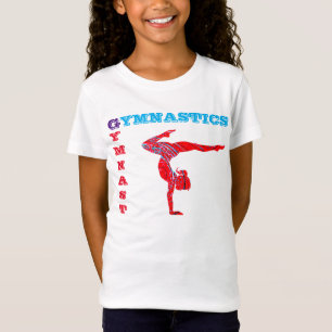 体操(体操):赤+青=紫抽象芸術 Tシャツ