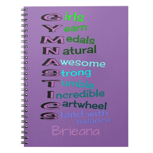 体操(変更の名前) ノートブック (正面)