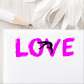 体操「愛」差出人住所ラベル。 ラベル (インサイチュ)