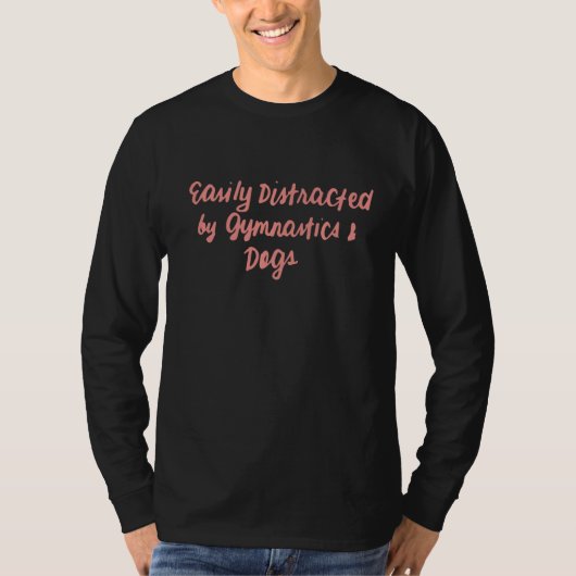体操&犬おもしろい体操犬の恋人プレミアム Tシャツ (正面)
