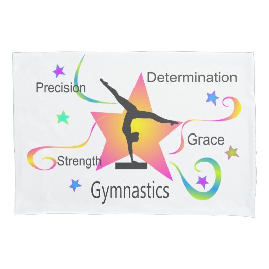 体操 – 精密強度測定グラフ 枕カバー (正面)