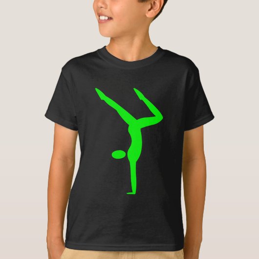 体操 - 緑 Tシャツ (正面)
