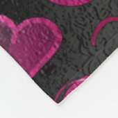 体操（黒、白、ピンク） フリースブランケット (角)