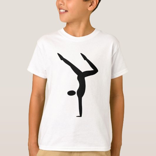 体操 – 黒 Tシャツ (正面)