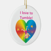 体操 – Love to Tumble by Bella セラミックオーナメント (右)