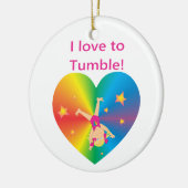 体操 – Love to Tumble by Bella セラミックオーナメント (左)