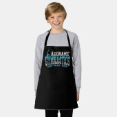 体操ADD NAME体操チームバックベンドキックオーバー エプロン (着用した状態)