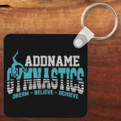 体操ADD NAME体操チームバックベンドキックオーバー キーホルダー (裏面)