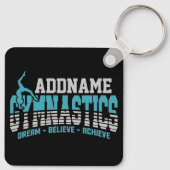 体操ADD NAME体操チームバックベンドキックオーバー キーホルダー (裏面)