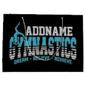 体操ADD NAME体操チームバックベンドキックオーバー ラージペーパーバッグ (裏面)